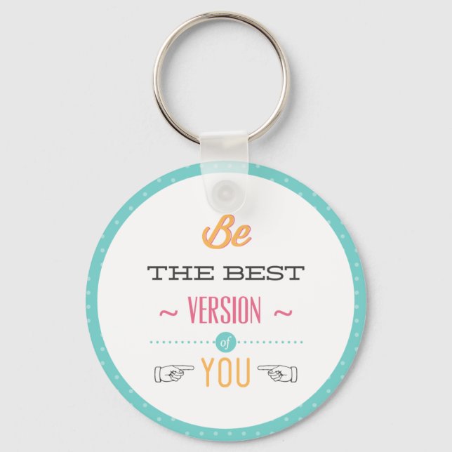 Dreams, Success, Goals Motivational Keychain (Front)