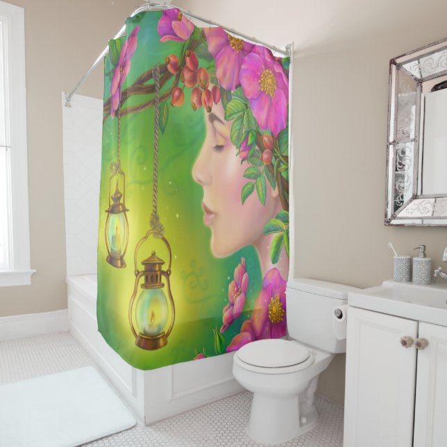 Dreams Summer Shower Curtans Shower Curtain (In Situ)