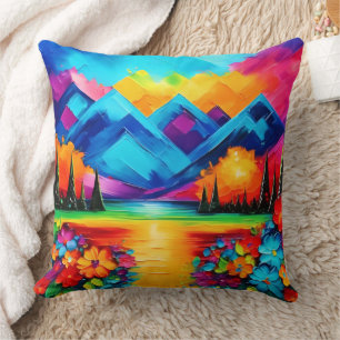Dreamscape Horizon Painting Cushion
