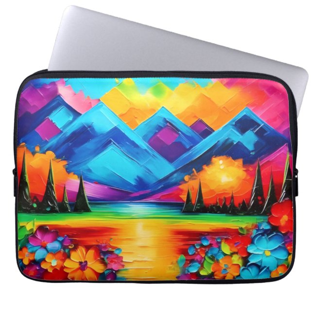 Dreamscape Horizon Painting Laptop Sleeve (Front)