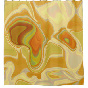 Dreamscape in Gold Shower Curtain