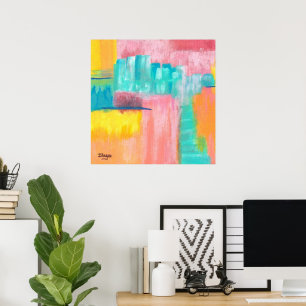 Dreamscape Large Abstract Art Original Painting Poster