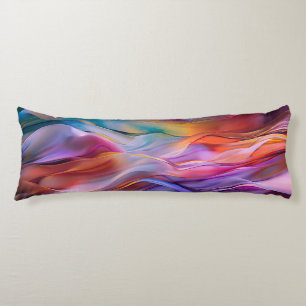 "Dreamscape Waves" Contemporary Abstract Art Body Cushion