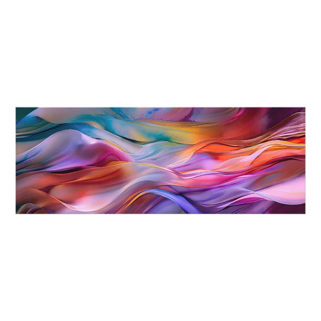 "Dreamscape Waves" Contemporary Abstract Art       Photo Print (Front)