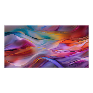 "Dreamscape Waves" Contemporary Abstract Art       Poster