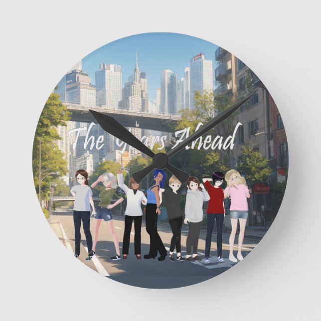 DreamsIntoRealityComics The Years Ahead Cover Art Round Clock (Front)