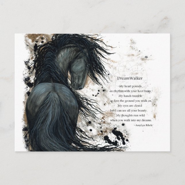 DreamWalker Horse Postcard by Bihrle (Front)