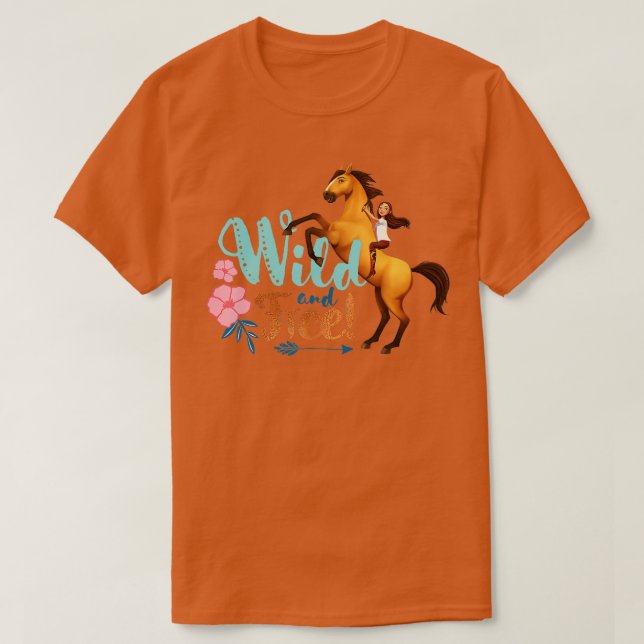 DreamWorks Spirit Riding Free Spirit Wild and Free T-Shirt (Design Front)
