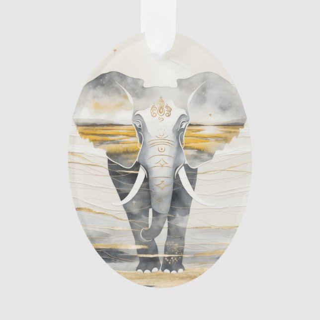 Dreamwoven Guardian Elephant Ornament (Front)