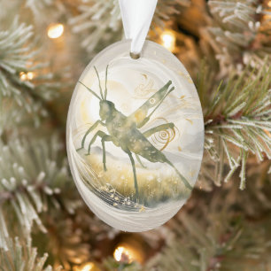 Dreamwoven Guardian Grasshopper Ornament