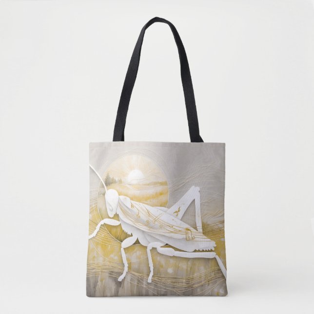 Dreamwoven Guardian Grasshopper Tote  Bag (Front)