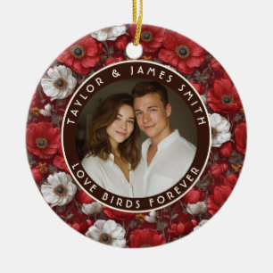 Dreamy Anemones Garden Backyard Wedding Ceramic Tree Decoration