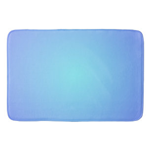 Dreamy Aqua Blue Hues Gradient Colours Bath Mat