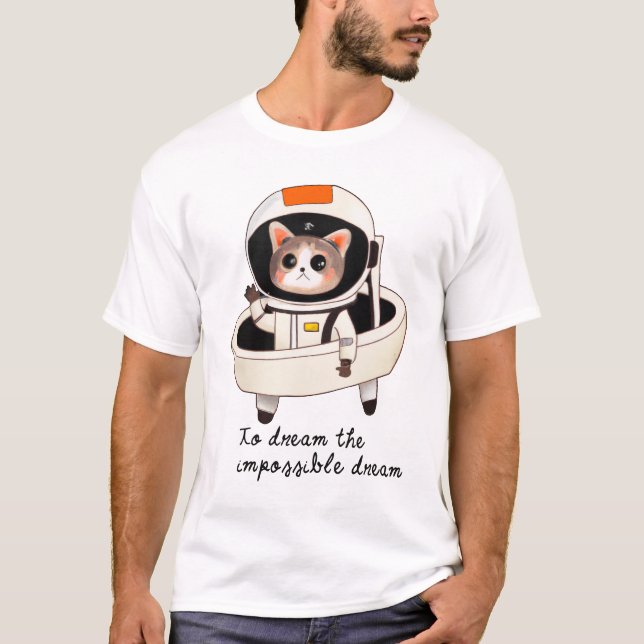 Dreamy astrocat T-Shirt (Front)