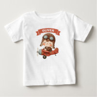 Dreamy Baby Aviator in Red Aeroplane