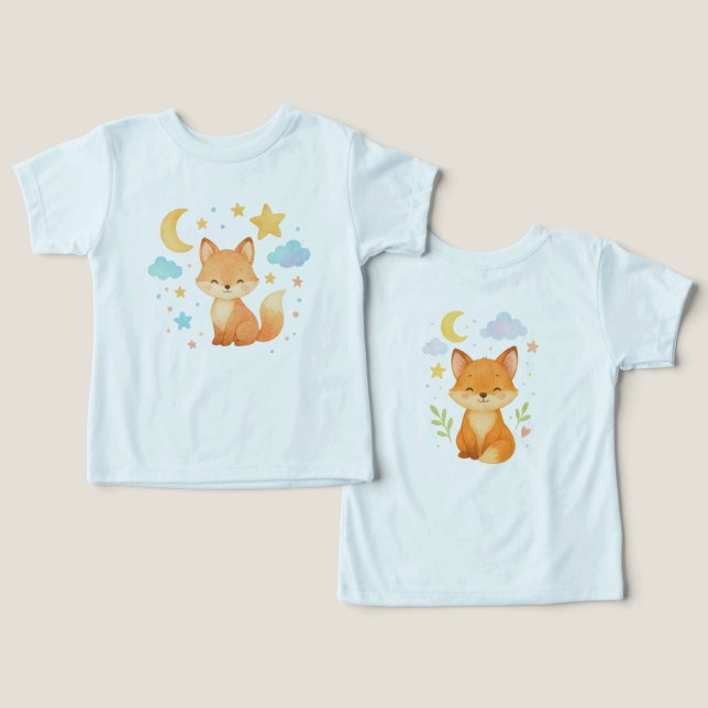 Dreamy Baby Fox Bodysuit For Infant (Design Front & Back)