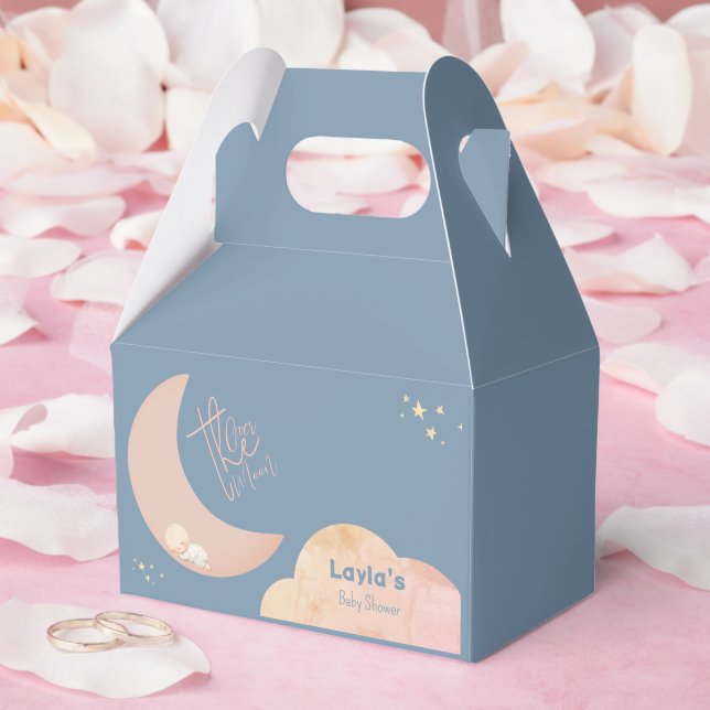 Dreamy Baby Over The Moon  Favour Box (Wedding)