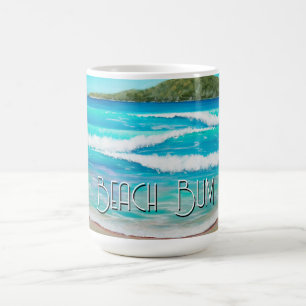 Dreamy Beach Blue Waves Painting Australia Coffee Mug