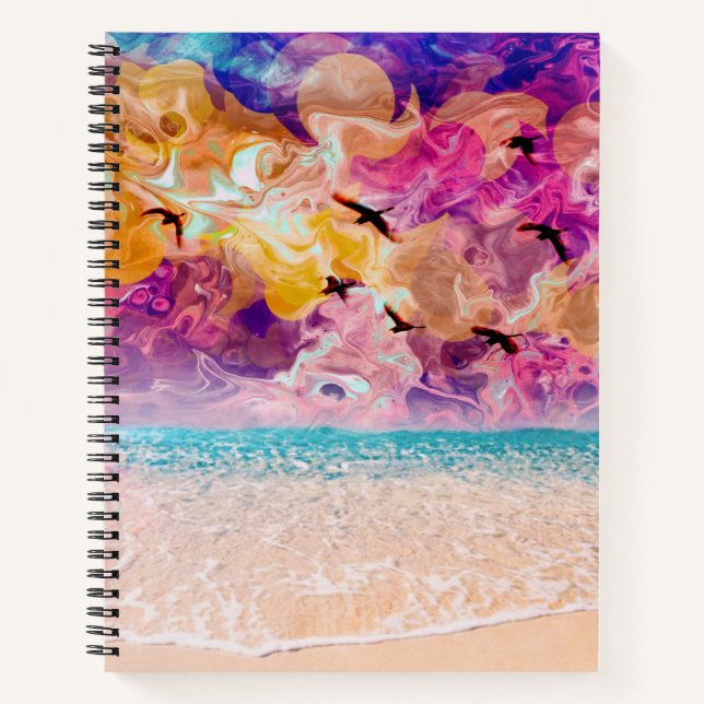 Dreamy beach notebook (Front)