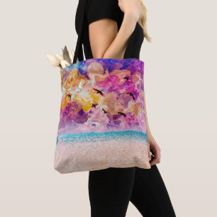Dreamy beach tote shoulder bag