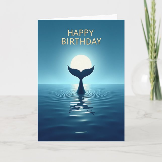 Dreamy Birthday Ocean Card (Front)