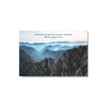 Dreamy Blue Mountains Psalms 121 Quote 
