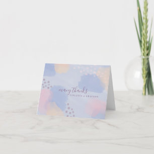 Dreamy Blue Pastel Thank You Card