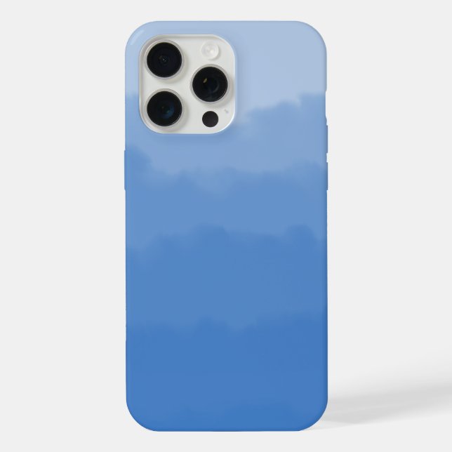 Dreamy blue sky gradient  iPhone case (Back)