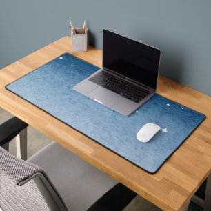 Dreamy Blue Starry Sky Desk Mat