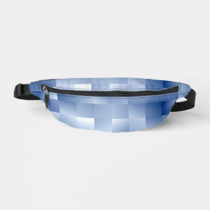 Dreamy Blue Tones in a Square Pattern Bum Bags