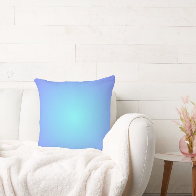 Dreamy Blues Gradient Aqua Blue Hues Cushion (Couch)
