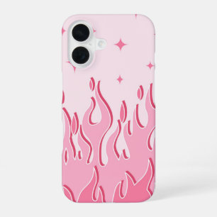 Dreamy Blush Flames – Pink Spark Fire Aesthetic iPhone 16 Case