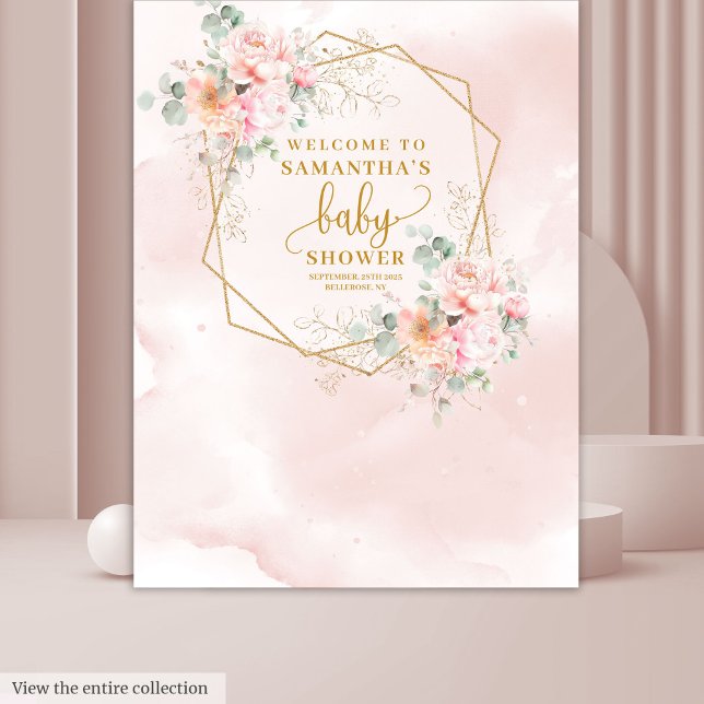 Dreamy blush pink pastel baby shower photo booth tapestry (Dreamy blush pink pastel baby shower photo booth Tapestry)