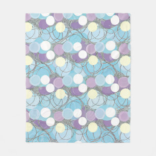 Dreamy Bubble Clouds Fleece Blanket