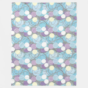 Dreamy Bubble Clouds Throw Blanket