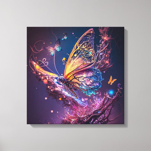 Dreamy Butterfly Canvas Print (Front)