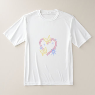 Dreamy Butterfly & Heart Aesthetic Graphic Tee