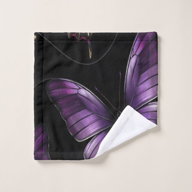 Dreamy Butterfly Pattern Wash Cloth (Wash Cloth)