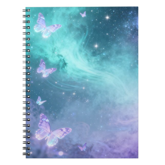 Dreamy Butterfly Spiral Notebook (Front)