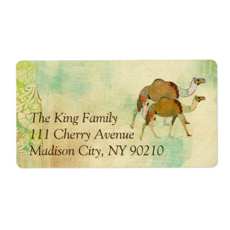 Dreamy Camels Address   Label