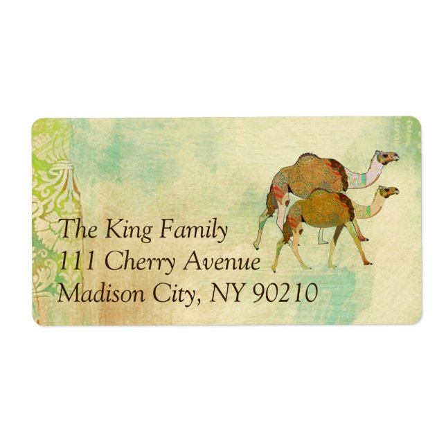 Dreamy Camels Address   Label (Front)