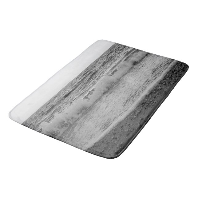 Dreamy Capri Ocean Sunset View 1 - BW Bath Mat (Angled)