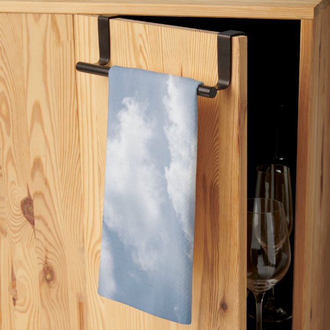 Dreamy Caribbean Clouds 12 Tea Towel (Thirds Fold)