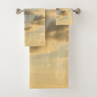 Dreamy Caribbean Clouds 4 Bath Towel Set