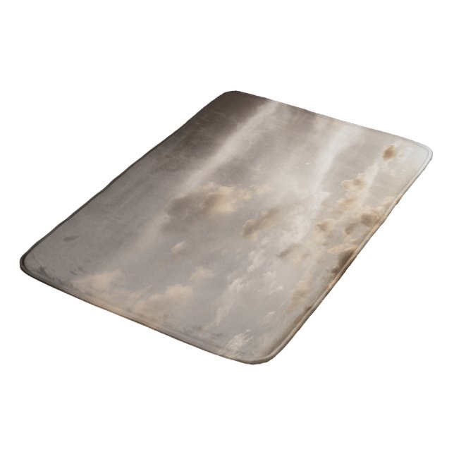 Dreamy Caribbean Clouds 5 Bath Mat (Angled)