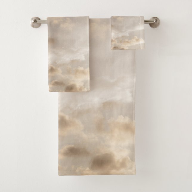 Dreamy Caribbean Clouds 5 Bath Towel Set (Insitu)