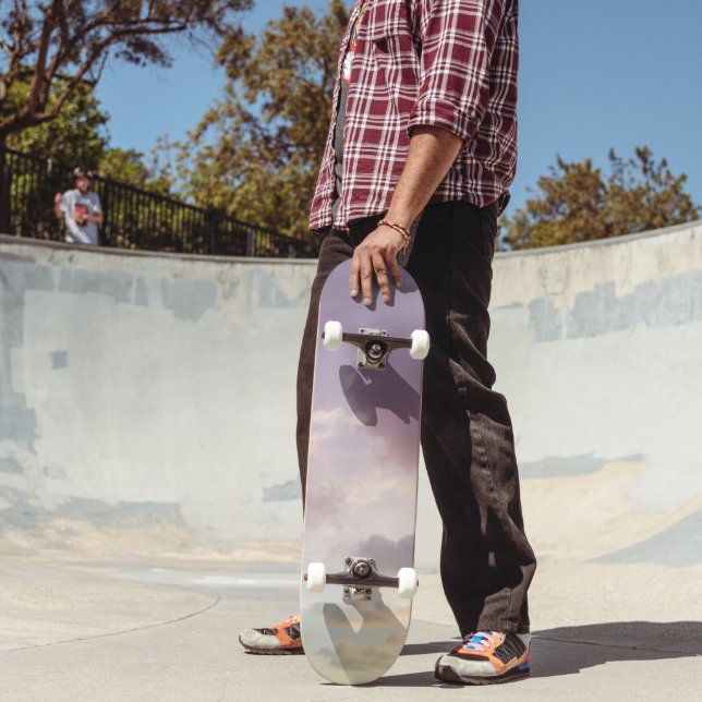 Dreamy Caribbean Clouds 8 - Unicorn Colours Skateboard (Outdoor 2)