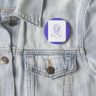 Dreamy Celestial Feminine 6 Cm Round Badge