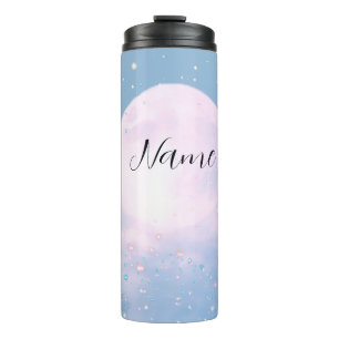 Dreamy celestial wedding bathed in moonlight thermal tumbler