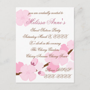 Dreamy Cherry Blossom Invitation